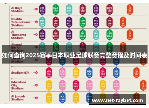 如何查询2025赛季日本职业足球联赛完整赛程及时间表